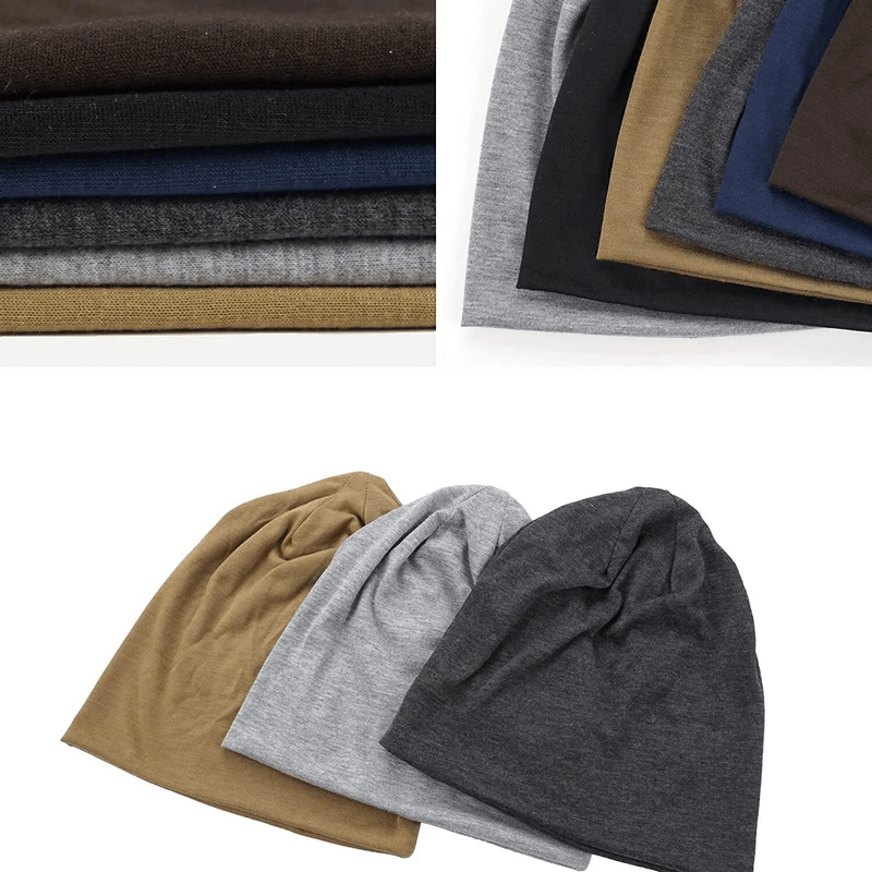 Soft lightweight running beanies in various colors, perfect for casual wear, made from breathable cotton for stylish versatility. SF1653